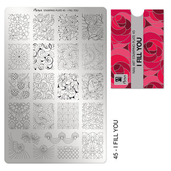 Moyra Stamping Plate 45 I fill you